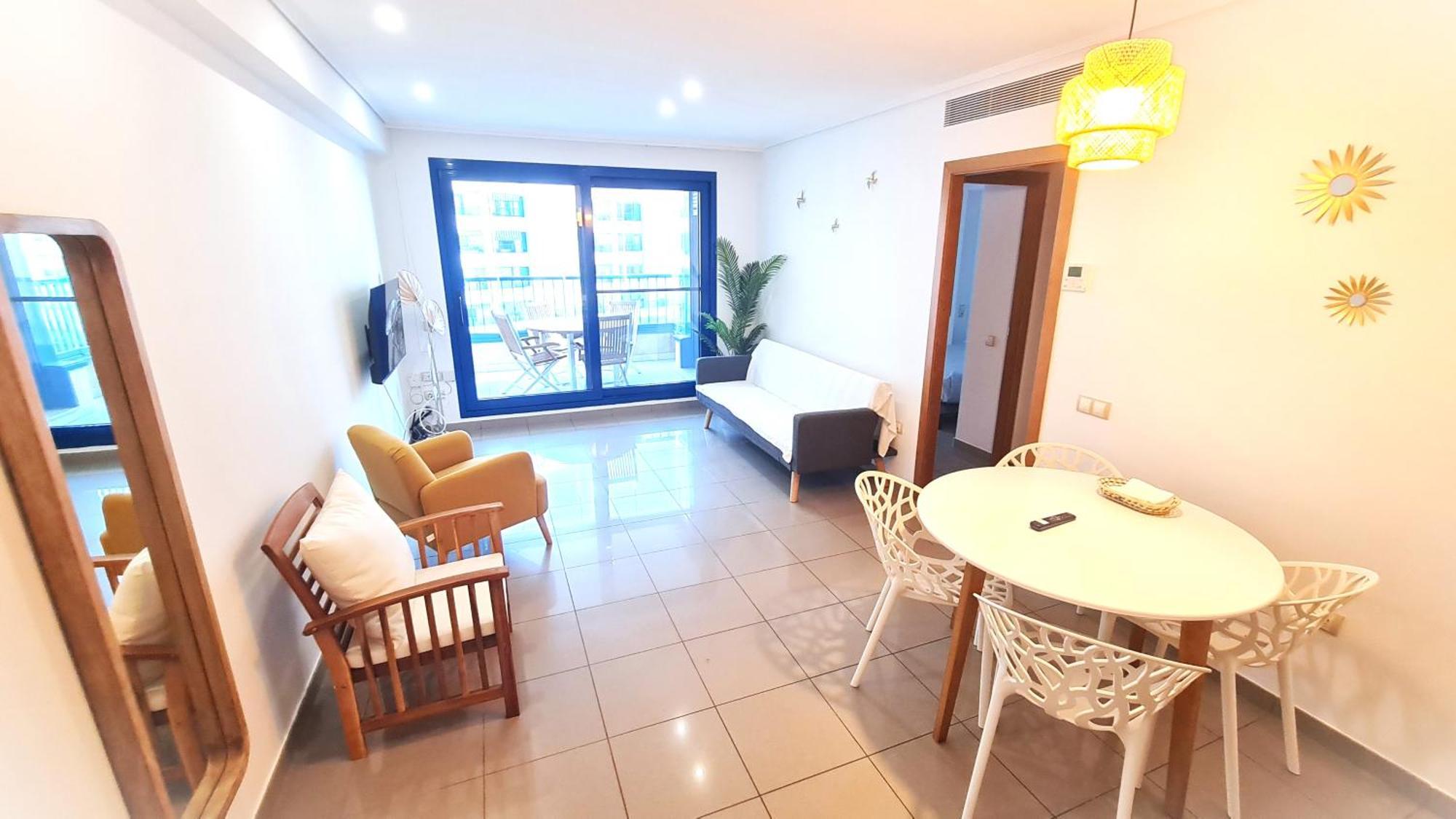 Beach Valencia Luxury D15-9 Apartment With Terrace And Sea Views With Two Rooms Buitenkant foto
